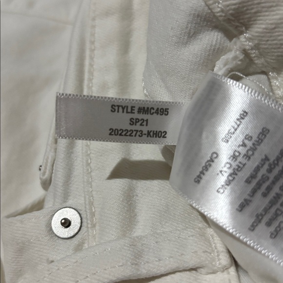 Madewell Jeans Womens 25 White The Perfect Vintage Fray Hem Denim Stretch - Picture 6 of 8